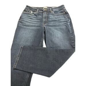 Sofia Adora Jeans by Sofia‎ Vergara Sz 14 Curvy Girl Distressed Straight Stretch